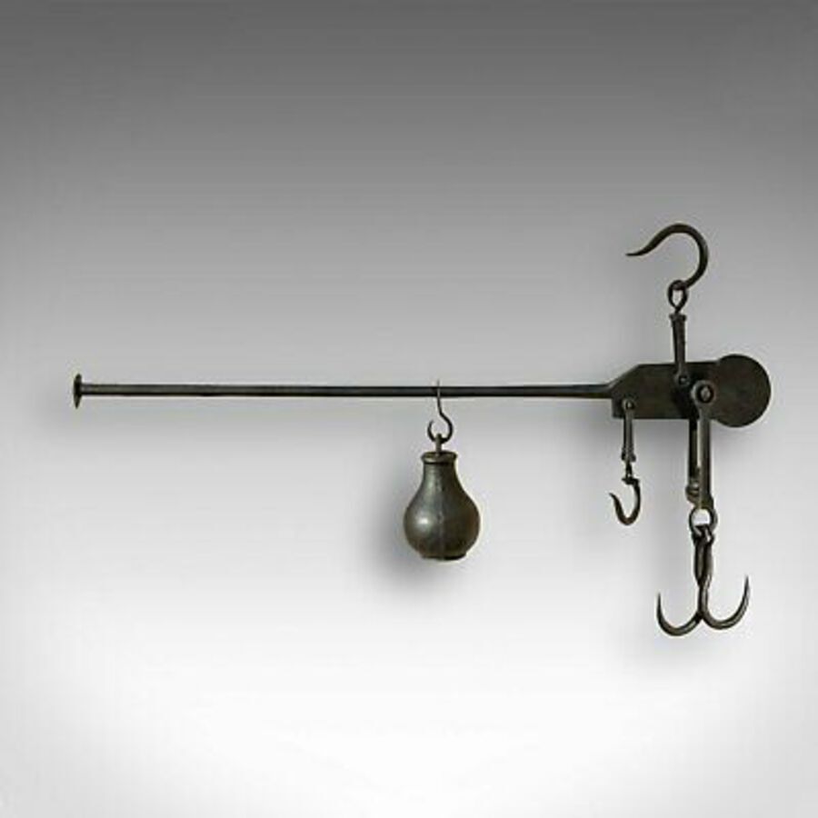 Antique Antique Decorative Butcher's Steelyard, English, Iron, Weighing Instrument, 1800