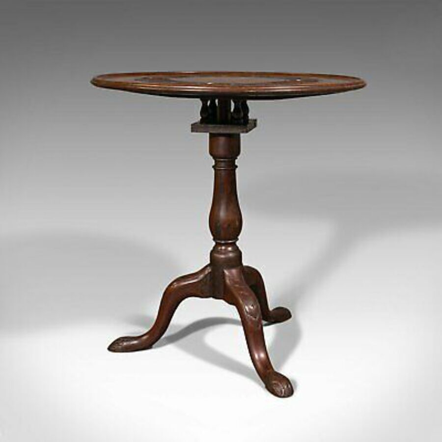 Antique Antique Occasional Table, English, Walnut, Tilt Top, James Shoolbred, Victorian