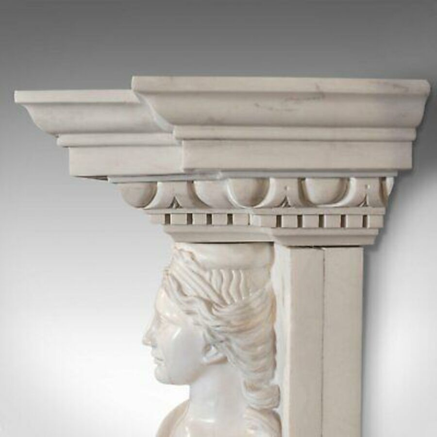 Antique Large Monumental Fireplace, English, Marble, Fire Surround, Neoclassical Taste