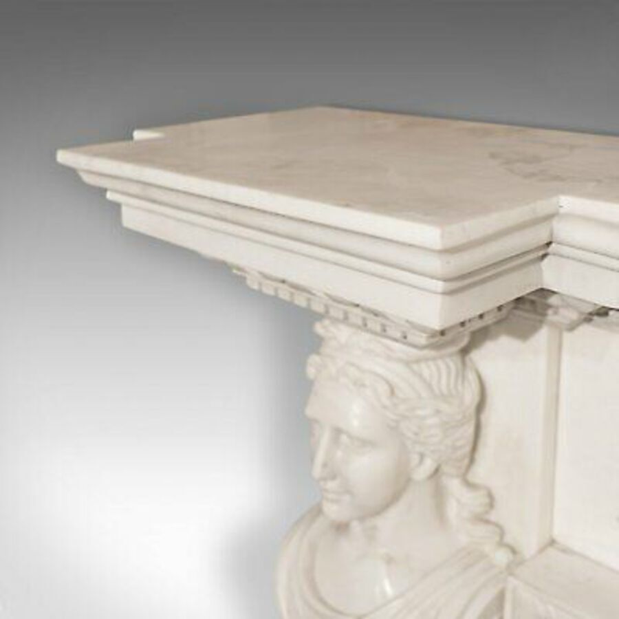Antique Large Monumental Fireplace, English, Marble, Fire Surround, Neoclassical Taste