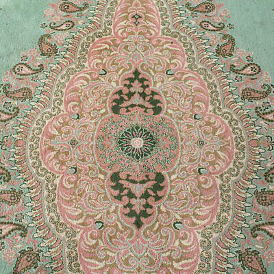 Antique Very Large 16 Foot Vintage Keshan Rug, Room Sized, Decorative, Carpet