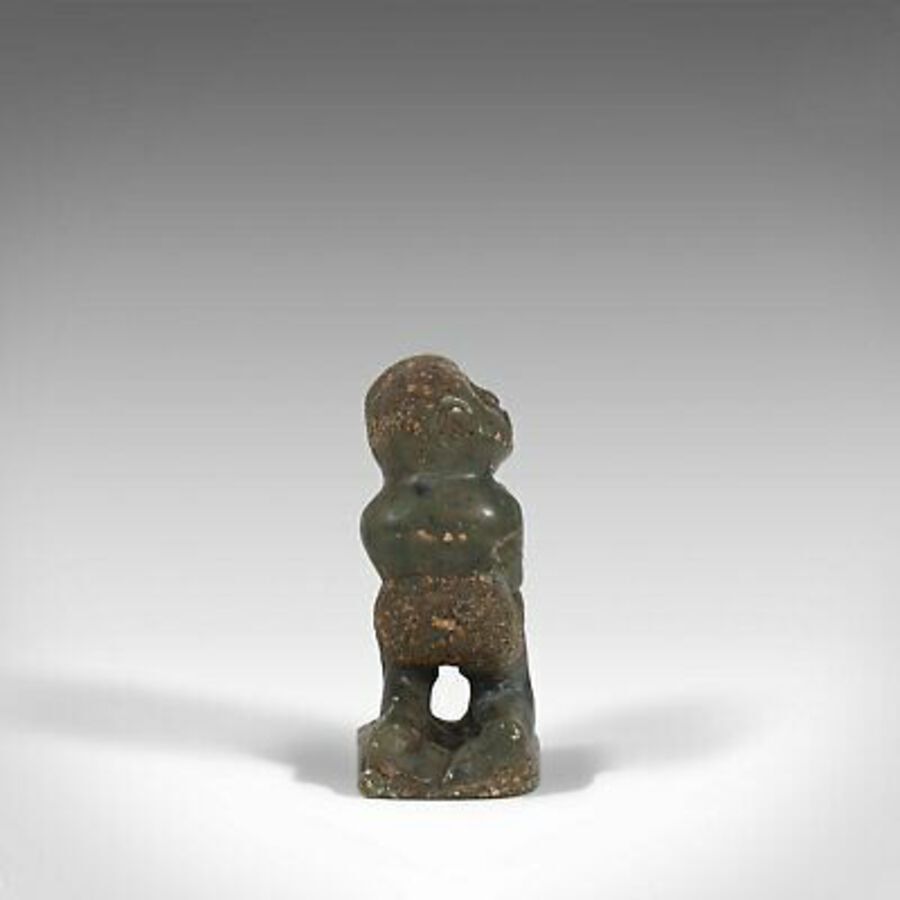 Antique Small Antique Tribal Figure, Polynesian, Decorative, Soapstone, Statue, C.1900