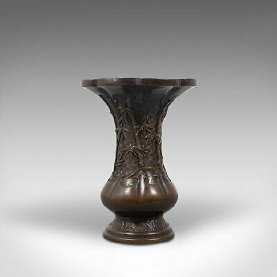Antique Antique Oriental Vase, Chinese, Bronze, Decorative Baluster Urn, Victorian, 1900