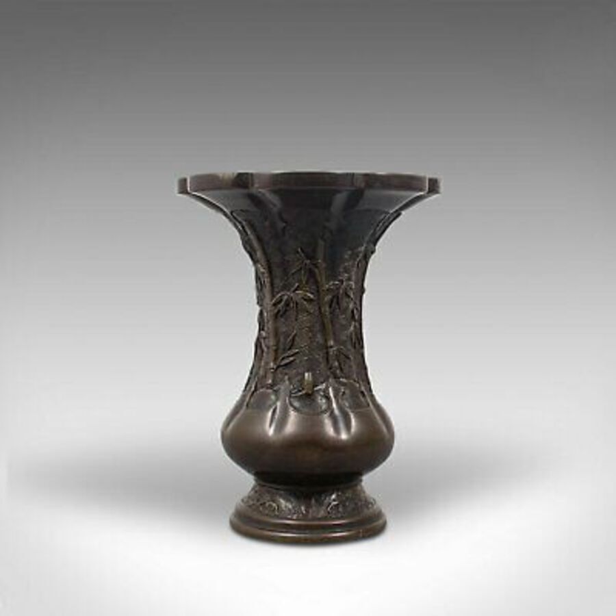 Antique Antique Oriental Vase, Chinese, Bronze, Decorative Baluster Urn, Victorian, 1900