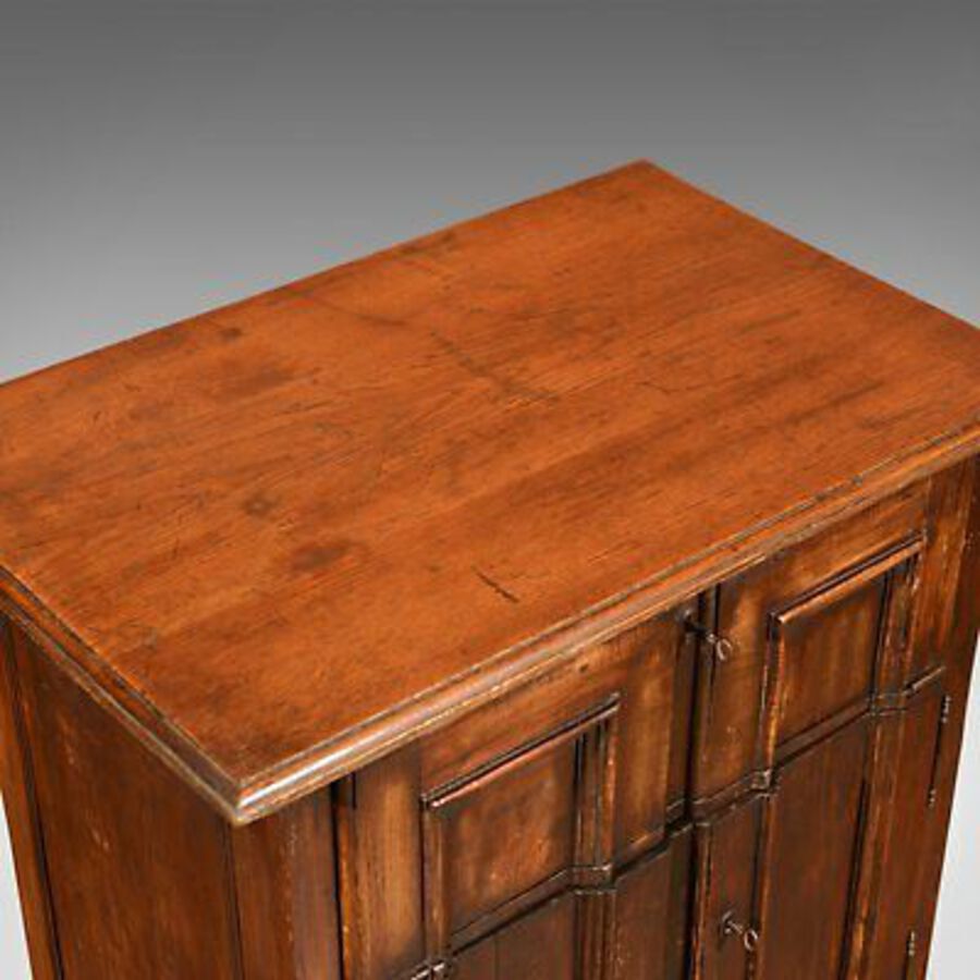 Antique Antique Specimen Cabinet, French Oak Cupboard, Secretaire, Desk Circa 1850