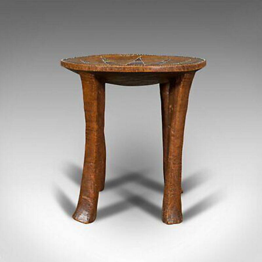 Antique Small Antique Tribal Side Table, Australian, Lamp, Stool, Late Victorian, C.1900