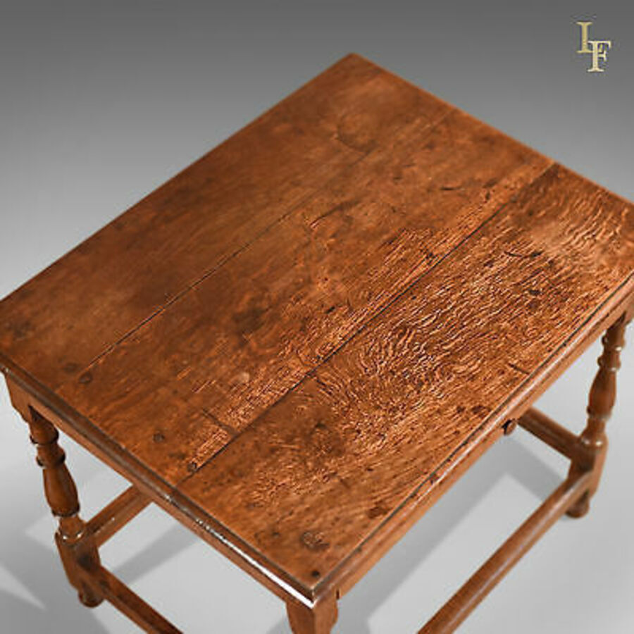 Antique Antique Occasional Table, Victorian, Oak, English, Country, Hall, Side, c.1850