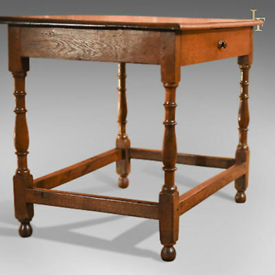 Antique Antique Occasional Table, Victorian, Oak, English, Country, Hall, Side, c.1850