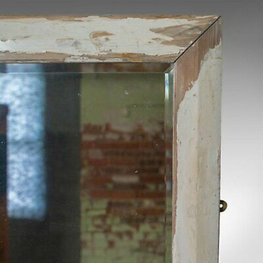 Antique Large Antique Wall Mirror, English, Victorian, Painted, Pine, Circa 1900
