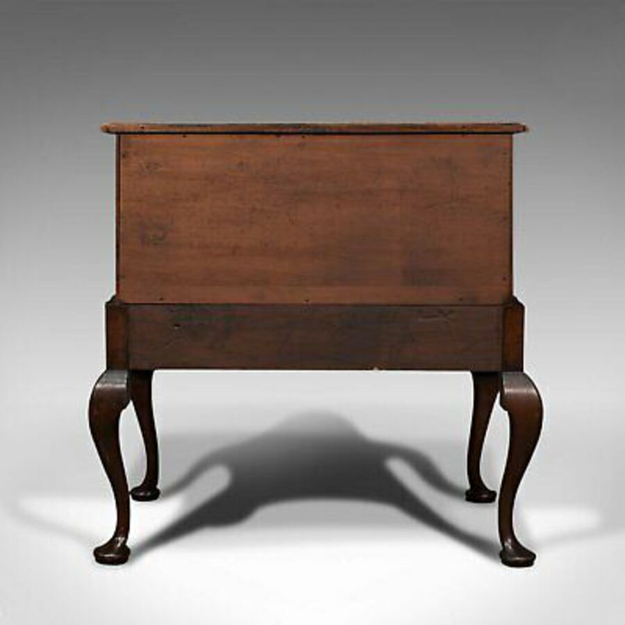 Antique Antique Dwarf Chest on Stand, English, Flame Mahogany, Victorian, Circa 1900