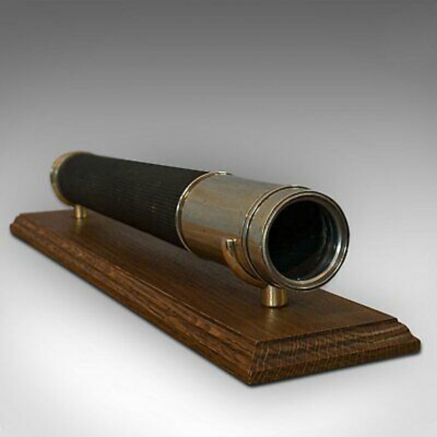 Antique Vintage Telescope, Brass, Officer Of The Watch, Single Draw, Ross London, 1935