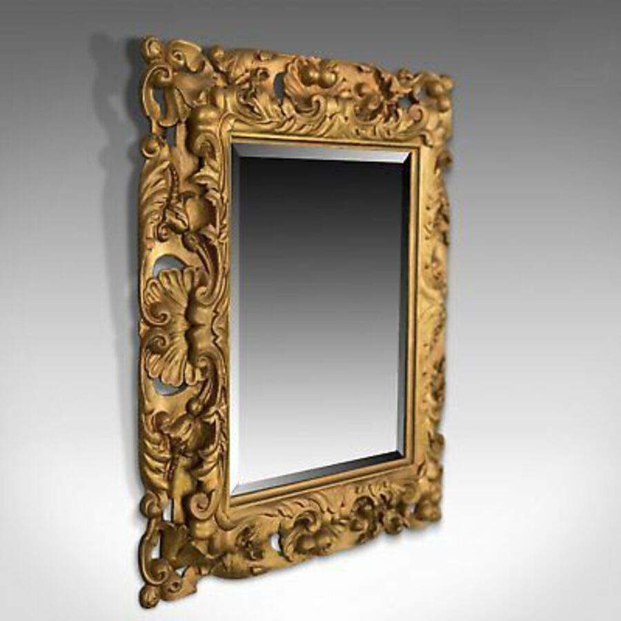 Antique Vintage Giltwood Wall Mirror, Classical Taste, Latter Part of 20th Century