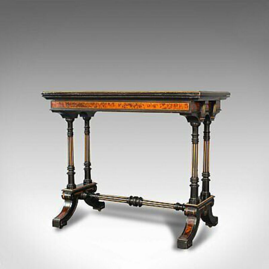 Antique Antique Card Table, Ebonised, Games, Gillow & Co, Aesthetic Period, Circa 1875