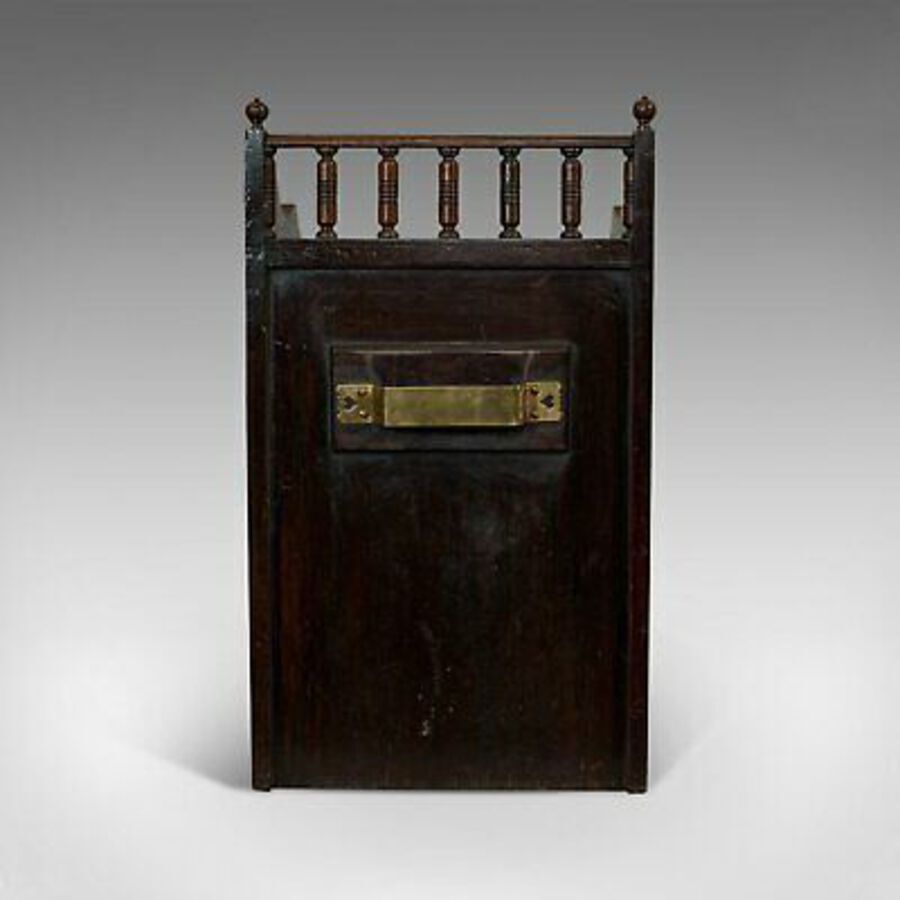 Antique Antique Purdonium, English, Rosewood, Fireside, Cabinet, Edwardian, Circa 1910