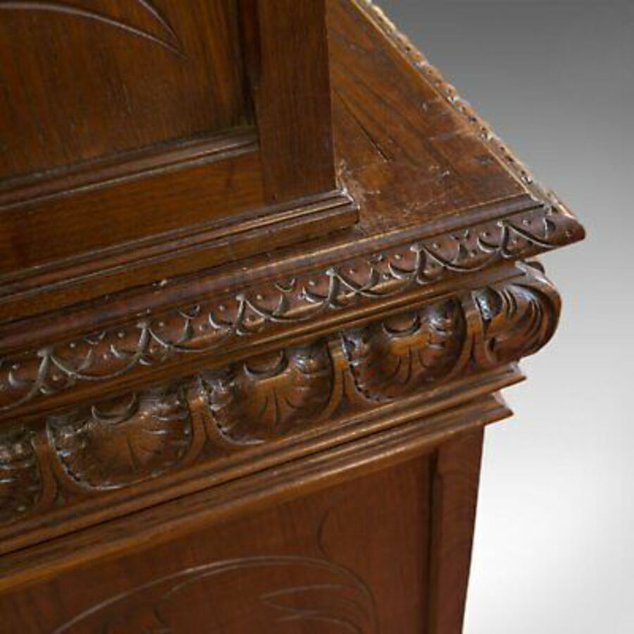 Antique Antique, Breton Cabinet, Carved French Sideboard, Oak, Late 19th Century C.1880