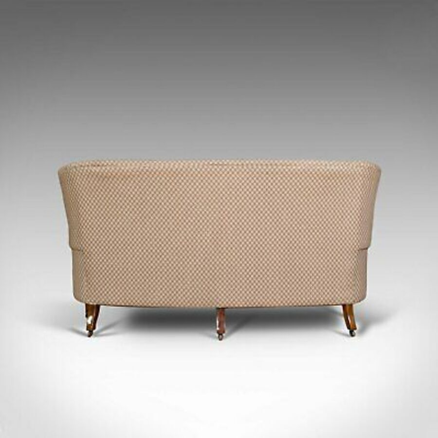 Antique Antique Wing Sofa, English, Settee, Quality Upholstery, Mahogany, Edwardian