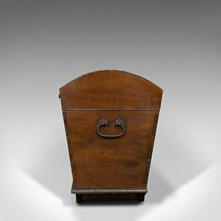 Antique Large Antique Shipping Chest, English, Oak, Carriage Trunk, Georgian, Circa 1800