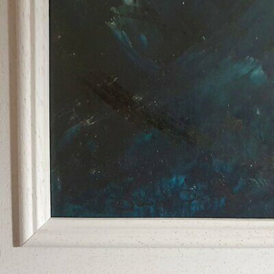 Antique Framed Dramatic Seascape, Oil Painting, Marine, Ship, Storm, Art, Original