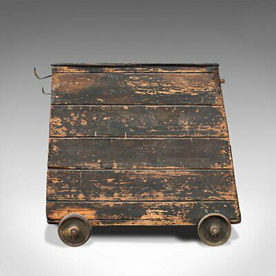 Antique Antique Industrial Machinist's Truck, English, Trolley, Kitchen, Wine, Victorian