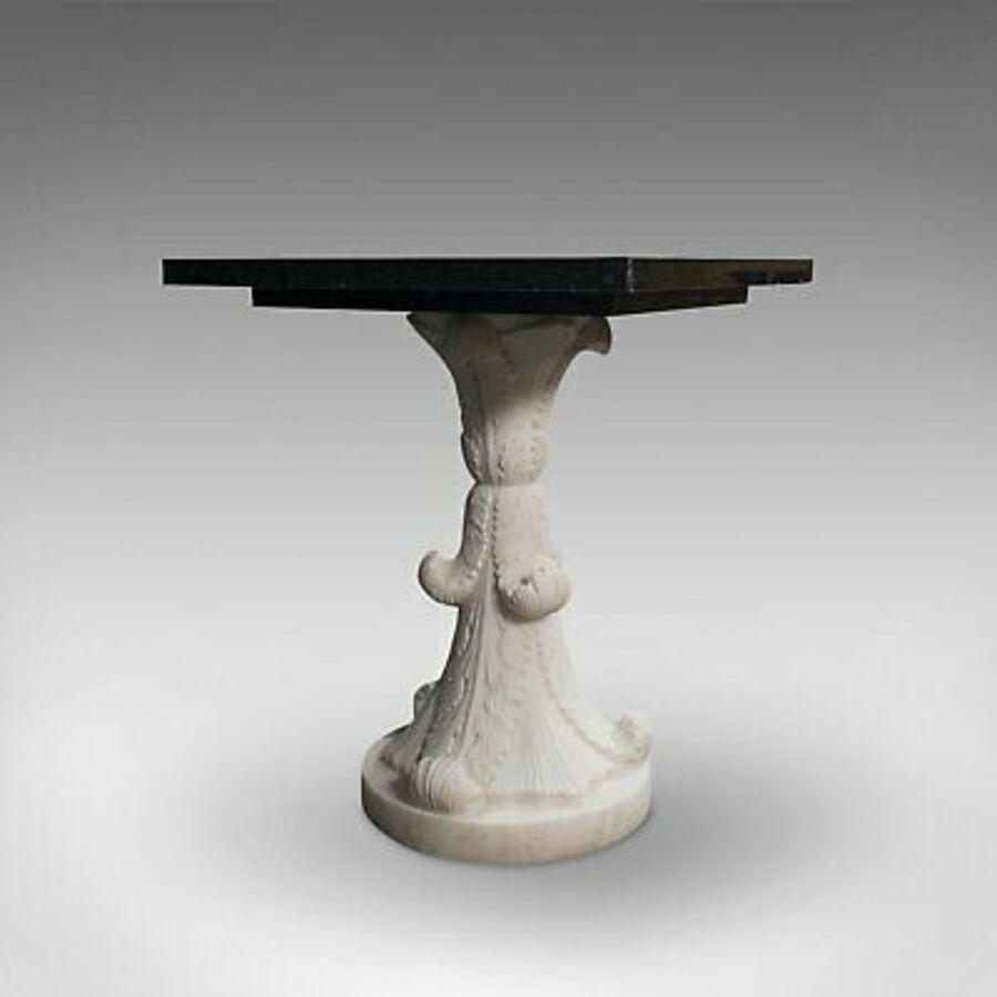 Antique 'Cornucopia' Vintage Decorative Marble Table, English, Handmade, Pietra Dura