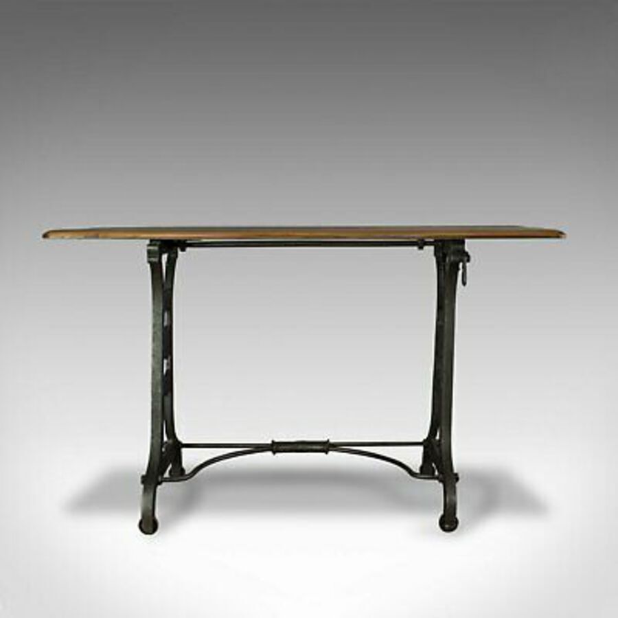 Antique Antique Orangery Table, English, Industrial, Machinist, Victorian, Side C.1900