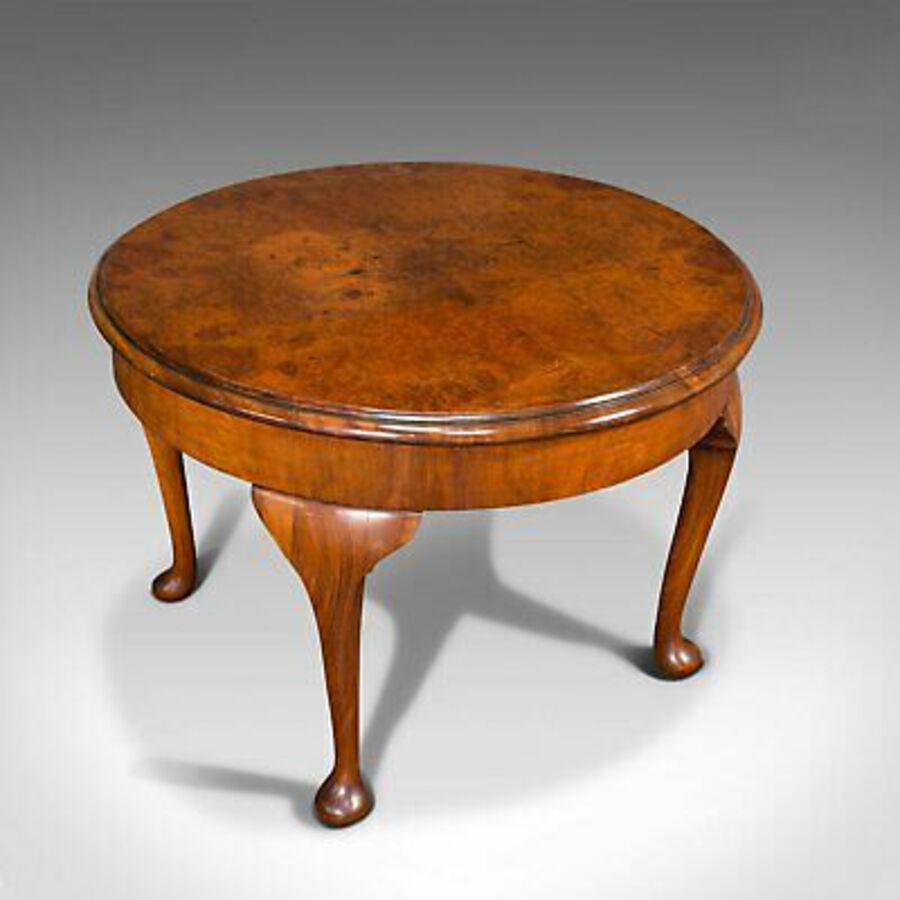 Antique Antique Sofa Table, English, Walnut, Circular, Centre, Side, Edwardian, C.1910
