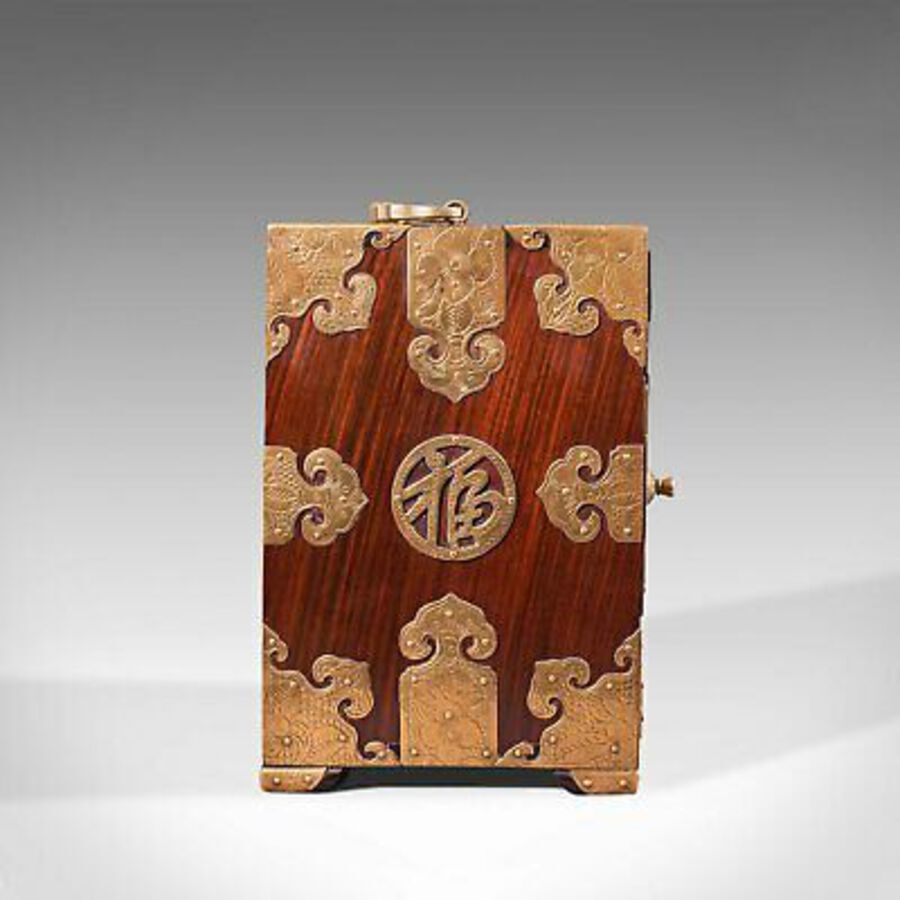 Antique Antique Collector's Box, Chinese, Rosewood, Decorative Specimen Case, Circa 1920