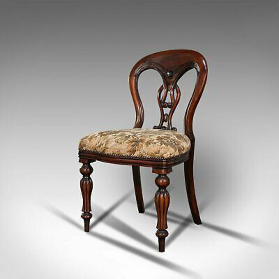 Antique Vintage Dining Chair Set, English, Mahogany, Carver, 6, Regency Revival, C.20th