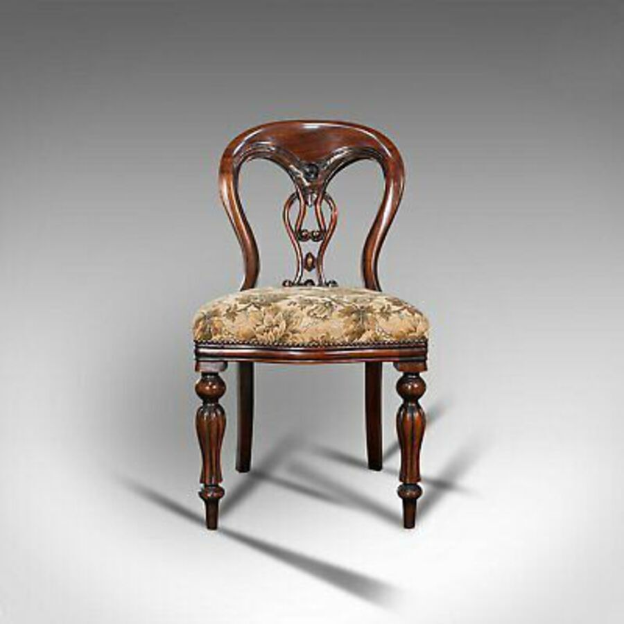 Antique Vintage Dining Chair Set, English, Mahogany, Carver, 6, Regency Revival, C.20th