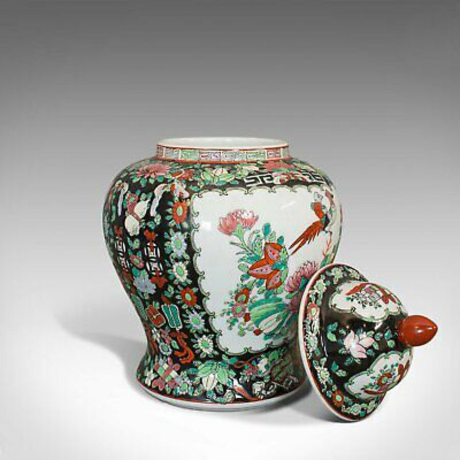 Antique Vintage Spice Jar, Oriental, Ginger, Baluster Urn, Art Deco, 20th Century, 1940
