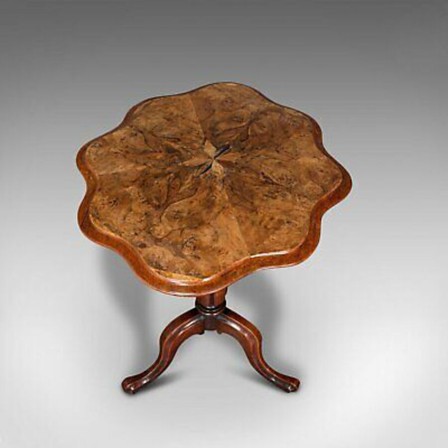 Antique Antique Wine Table, Mahogany, Burr Walnut, Inlay, Side, Marquetry, Regency, 1820