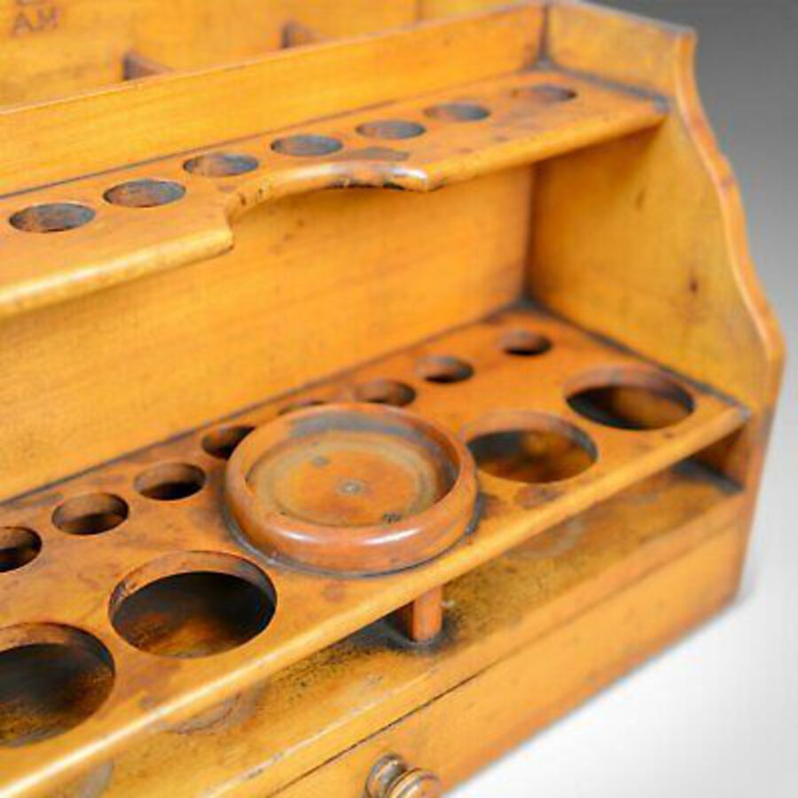 Antique Antique Apothecary Bottle Stand, English, Air Ministry Stamped, Early C20th