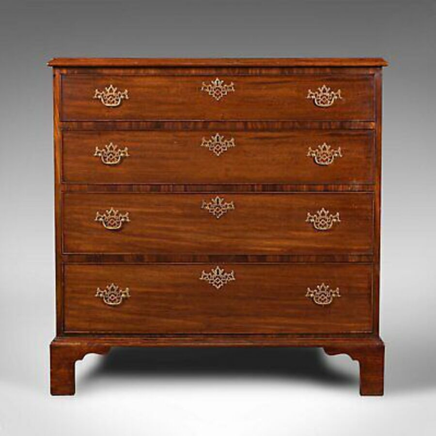 Antique Antique Gentleman's Chest Of Drawers, English, Mahogany, Bedroom, Georgian, 1800