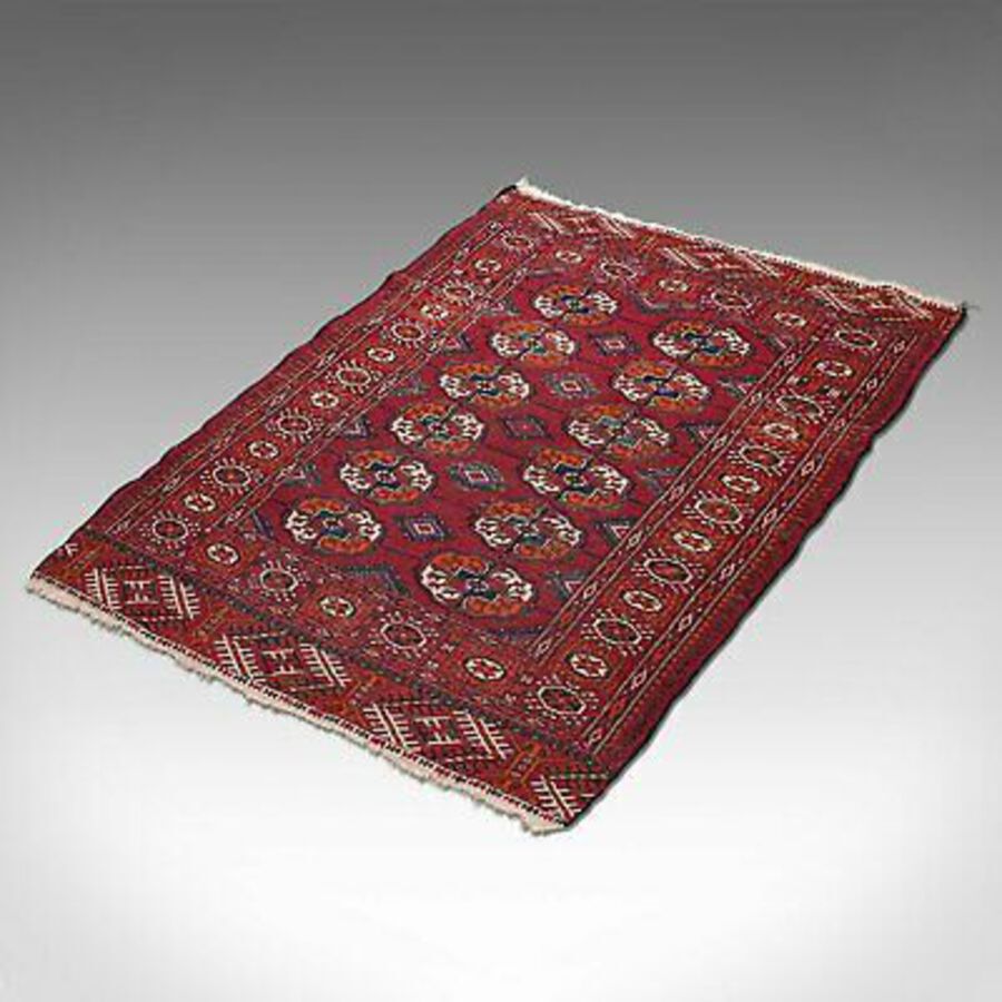 Antique Antique Tekke Bokhara Rug, Middle Eastern, Nomadic, Turkoman, Carpet, Circa 1900