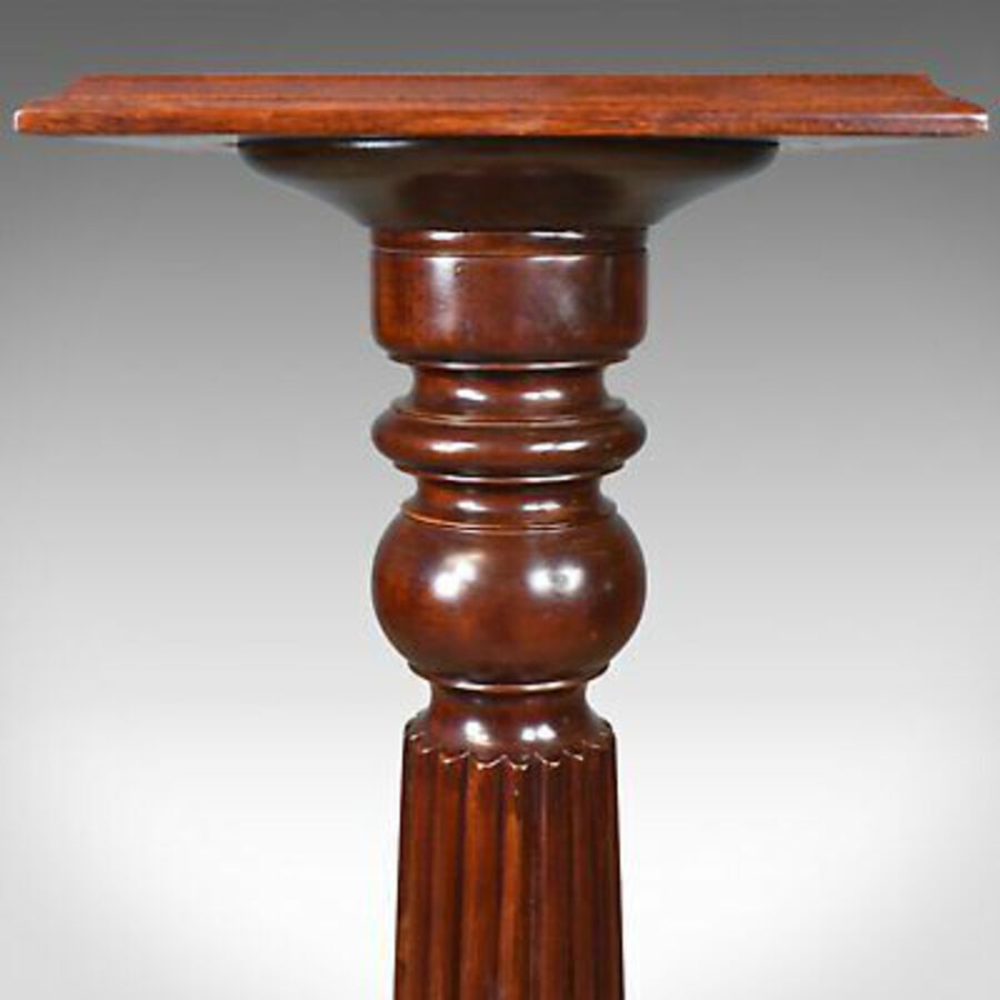 Antique A Pair of Vintage Torcheres, Victorian Taste, Mahogany Plant Stand Late C20th
