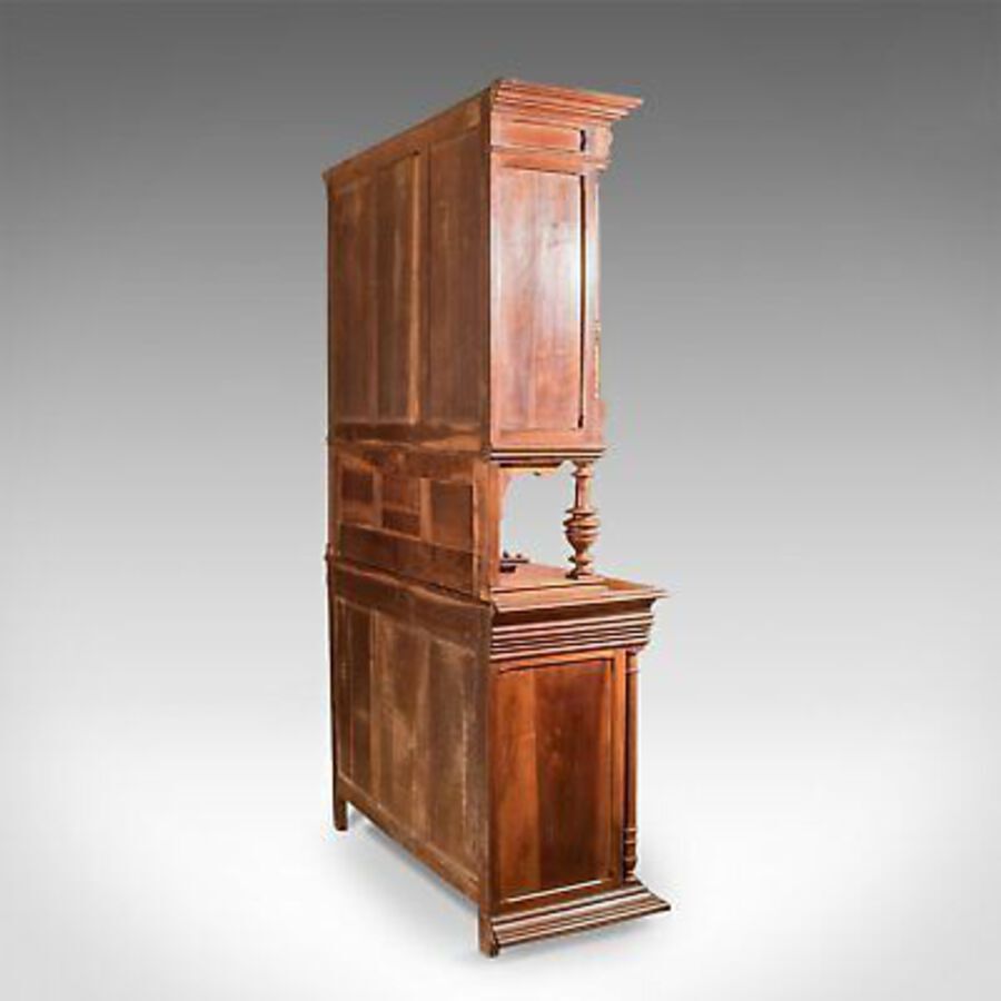 Antique French Antique Show Cabinet, Victorian Cupboard Circa 1890