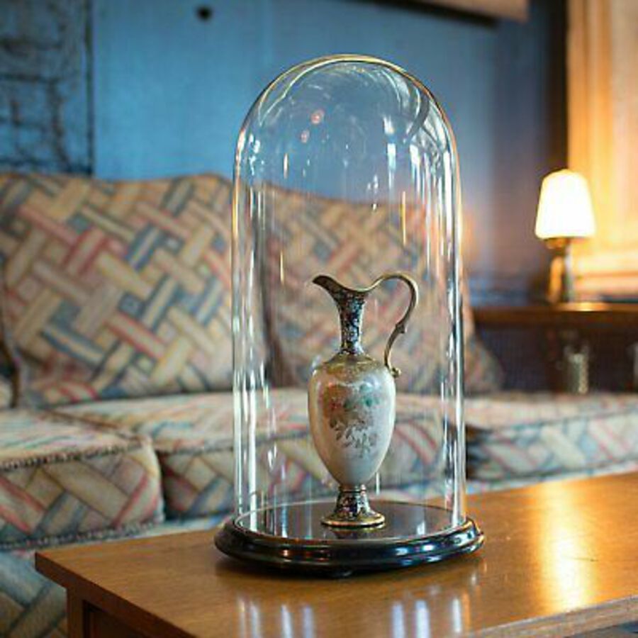 Antique Antique Display Dome, Glass, Taxidermy, Collectibles, Showcase, Edwardian, 1910
