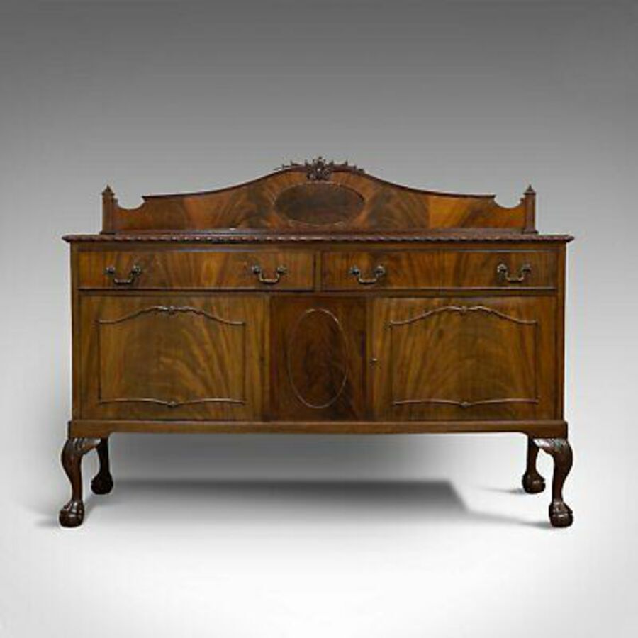 Antique Antique Regency Revival Sideboard, English, Flame Mahogany, Victorian, C.1900