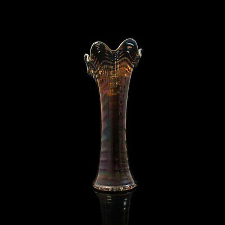 Antique Vintage Decorative Vase, English, Carnival Glass, Ornament, Lustre, Circa 1940