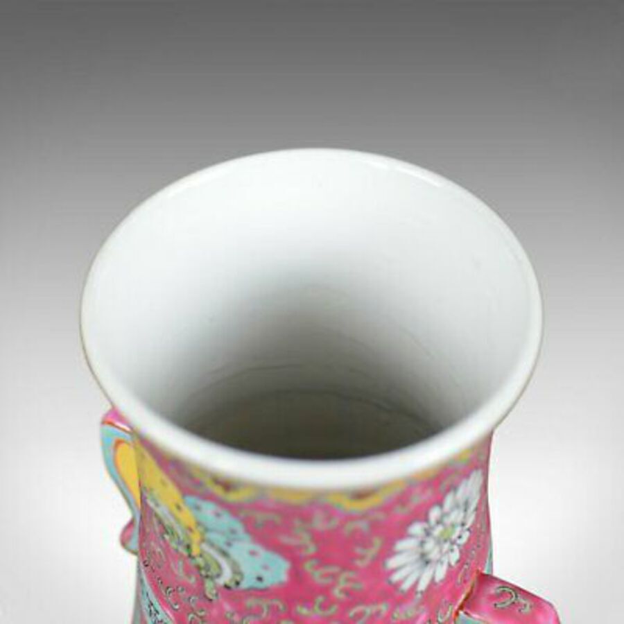 Antique Large, Vintage, Japanese Baluster Vase, Decorative Oriental, Ceramic Urn C20th