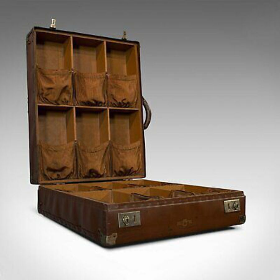 Antique Vintage Shoe Travelling Case, Salesman's, Collector's, Travel Trunk, Globite