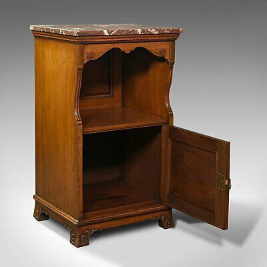 Antique Antique Nightstand, English, Walnut, Bedside Cabinet, Gillow & Co, Victorian