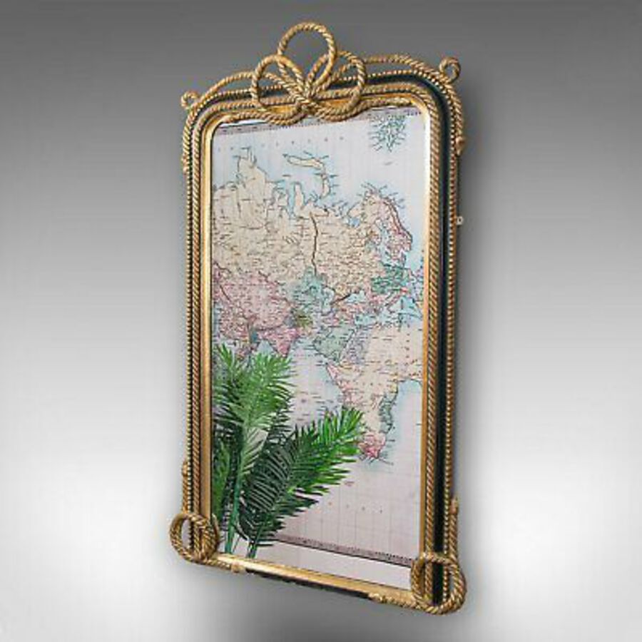Antique Very Large Antique Wall Mirror, English, Gilt, Overmantel, Dressing, Regency