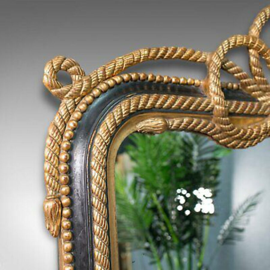 Antique Very Large Antique Wall Mirror, English, Gilt, Overmantel, Dressing, Regency