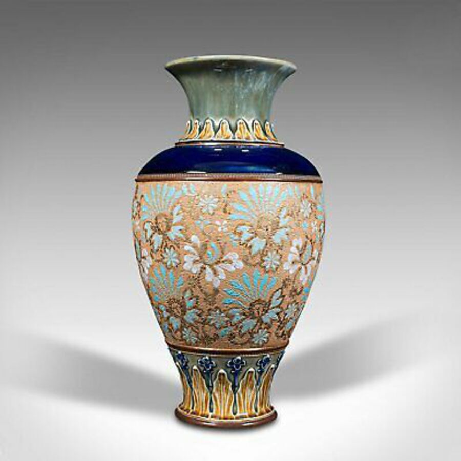 Antique Antique Decorative Vase, English, Ceramic, Display, Art Nouveau, Edwardian, 1910