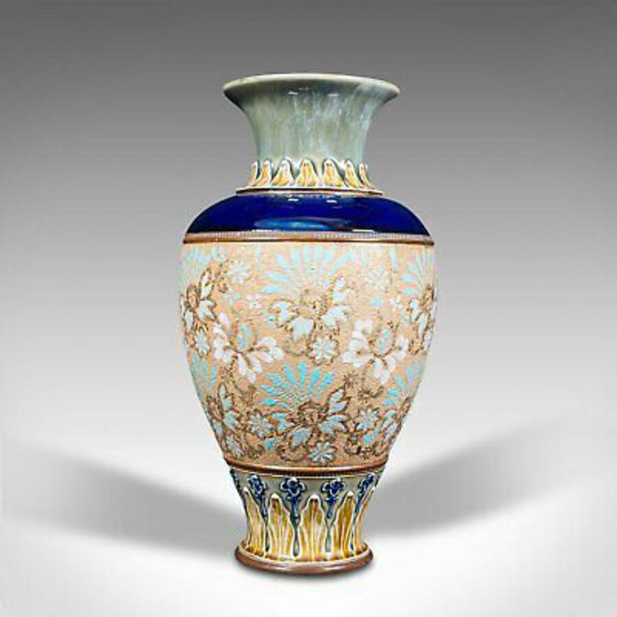 Antique Antique Decorative Vase, English, Ceramic, Display, Art Nouveau, Edwardian, 1910