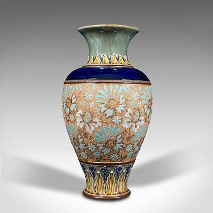Antique Antique Decorative Vase, English, Ceramic, Display, Art Nouveau, Edwardian, 1910