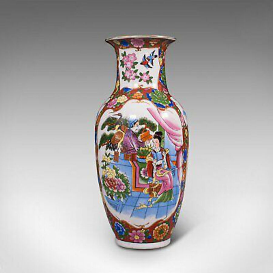 Antique Vintage Decorative Vase, Chinese, Ceramic, Baluster, Flower, Art Deco, C.1940