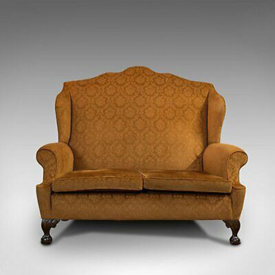 Antique Antique Queen Anne Style Sofa, English, Two Seat Settee, Victorian, Circa 1880