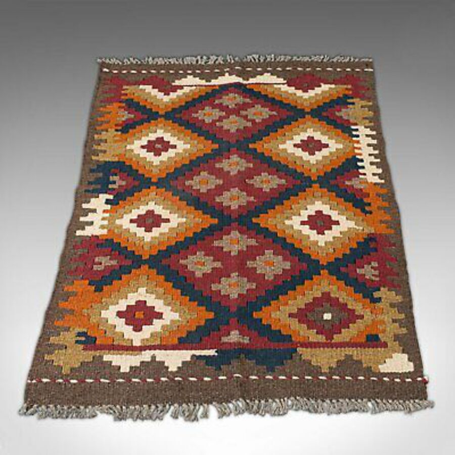 Antique Vintage Maimana Kilim Rug, Caucasian, Decorative Carpet, Prayer Mat, Late 20th.C